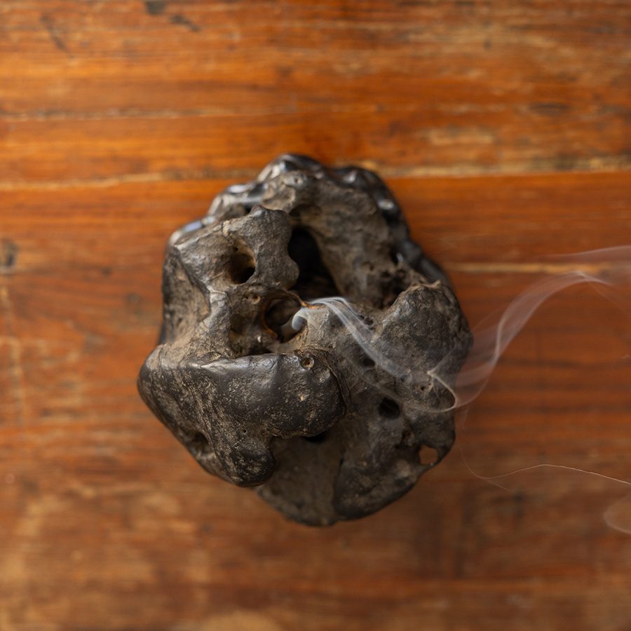 Incense in Chan Keng Tin's Kennedy Town studio