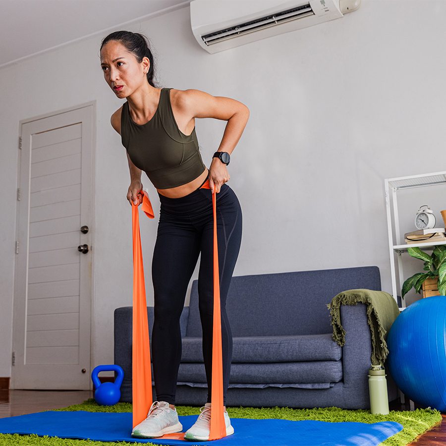 Woman working out