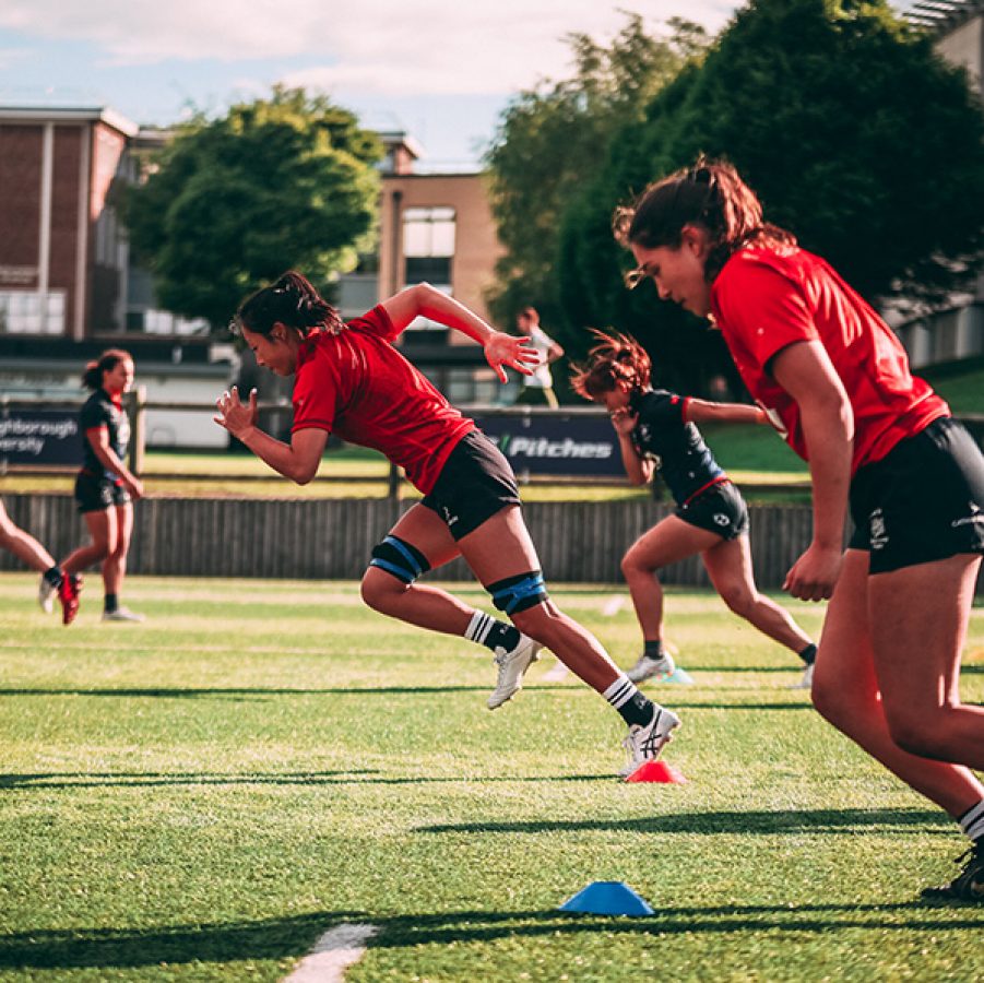 Carla Chan at rugby training