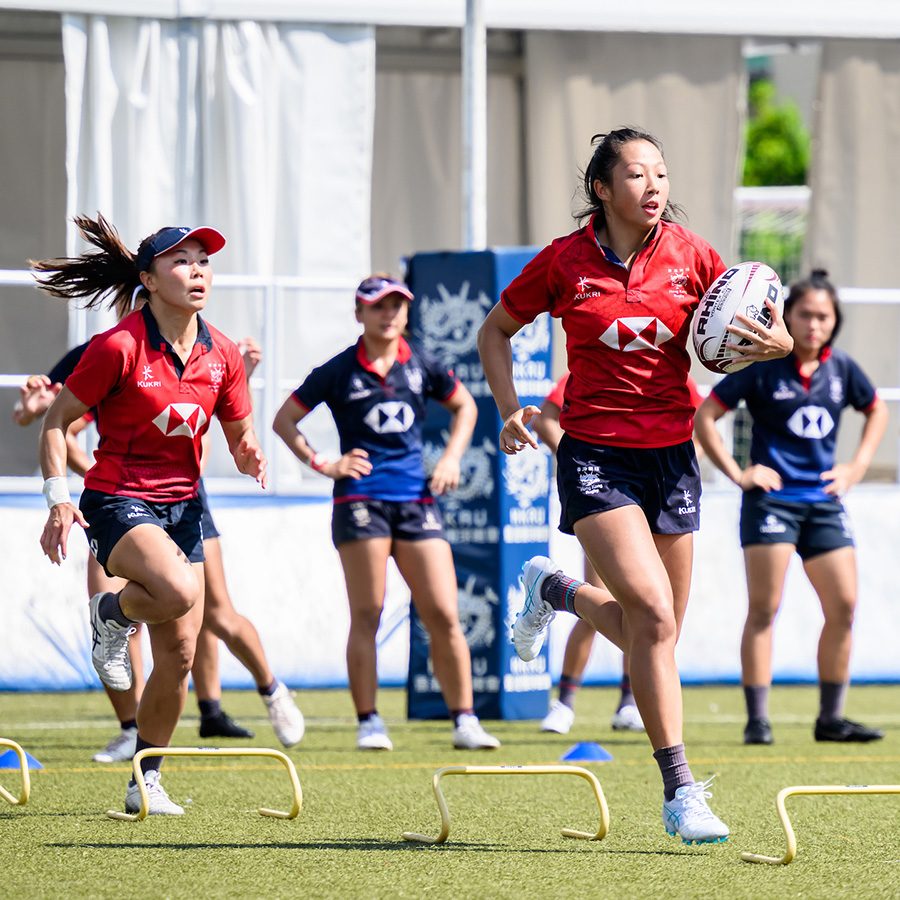 Carla chan at rugby training