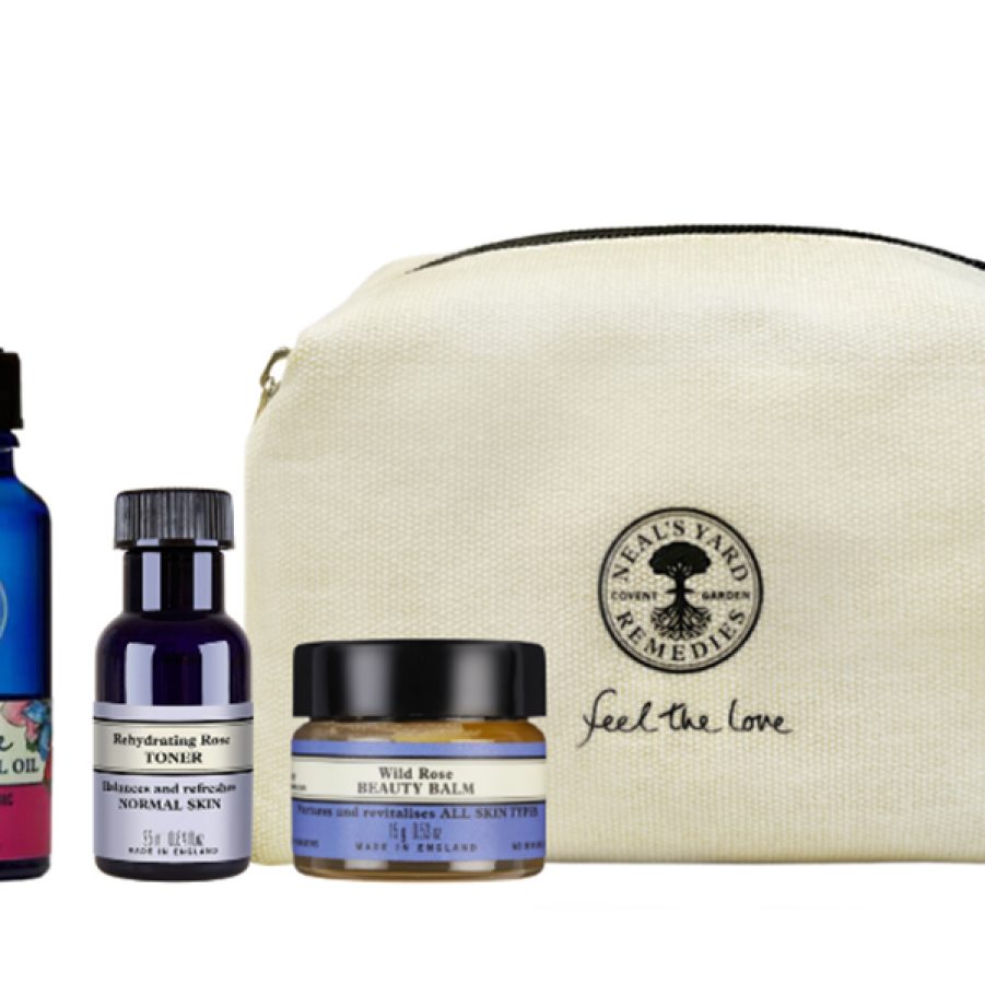 Neal's Yard Remedies’ organic rose travel set 