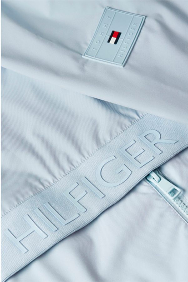 Tommy Hilfiger’s WCC lightweight hooded jacket detail shot