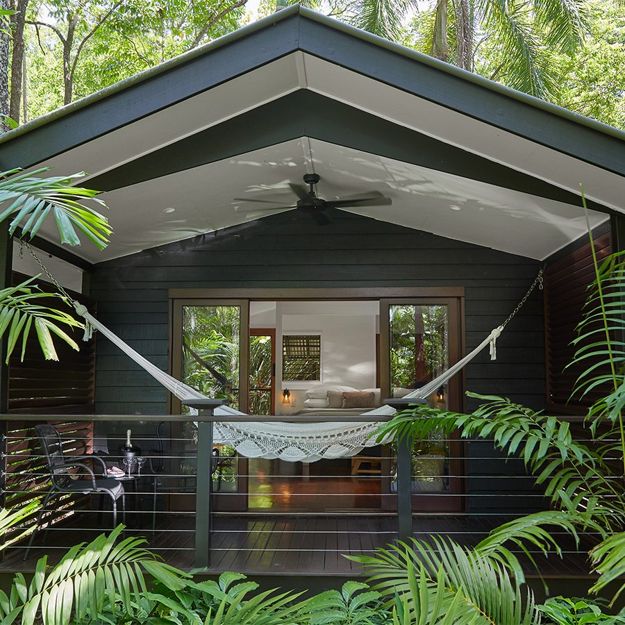 Exterior view of the Rainforest Retreat at Silky Oaks Lodge, Australia