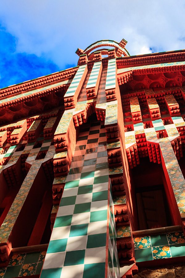 Casa Vicens exterior designed by Antoni Gaudi