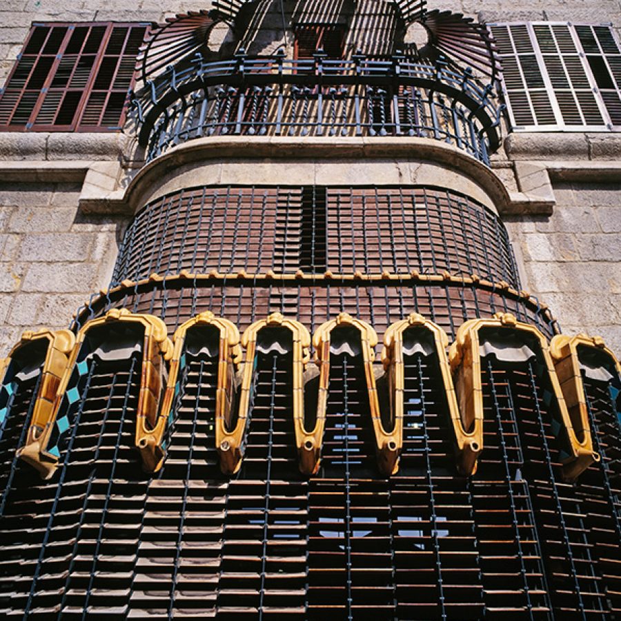 Palacio Guell exterior designed by Antoni Gaudi