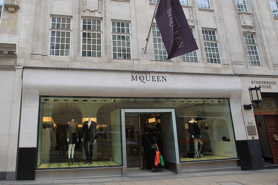 Alexander McQueen flagship store on Old Bond Street