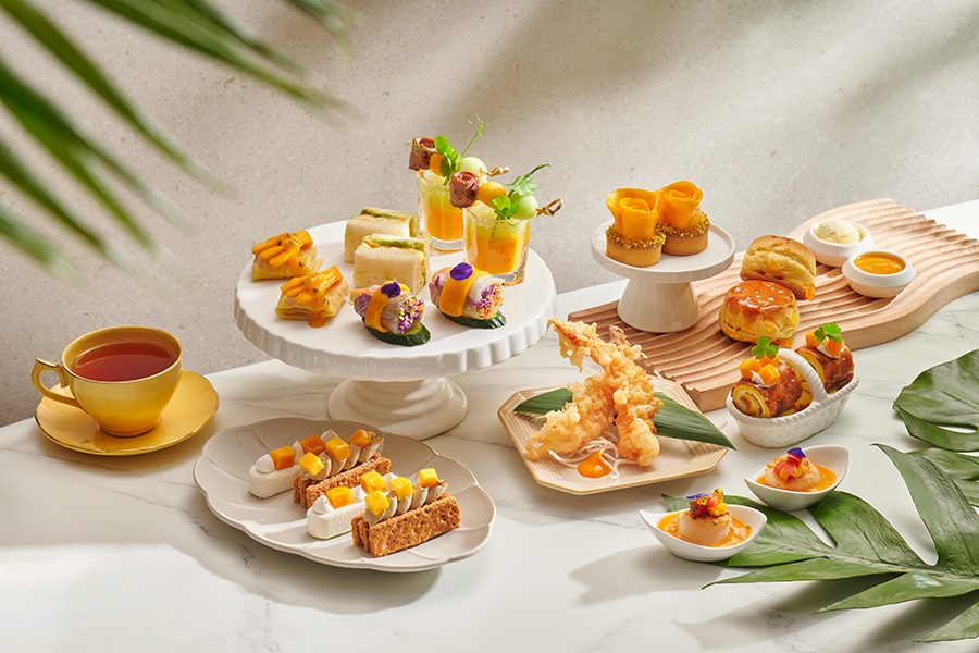 High tea set at Cielo