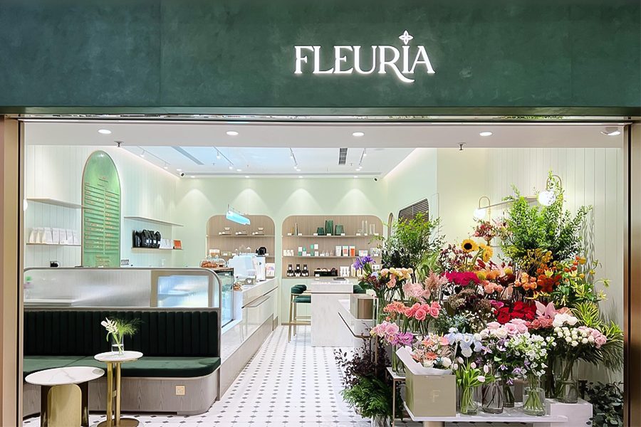 Entrance of Fleuria Fleuriste & Café