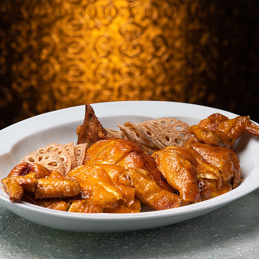 Roast chicken dish at Ming Court