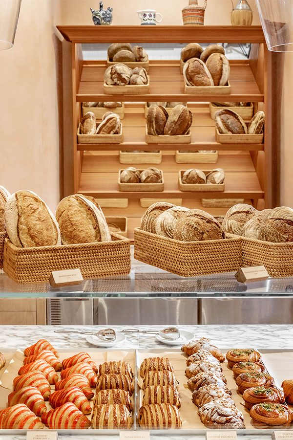 Range of baked goods at Pane e Latte restaurant