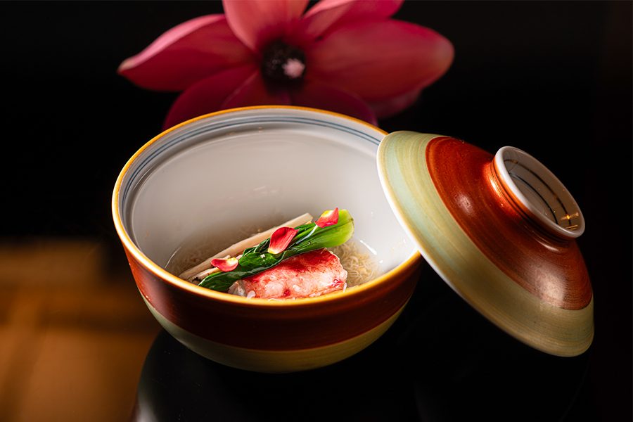 Bowl of food at Yashima omakase