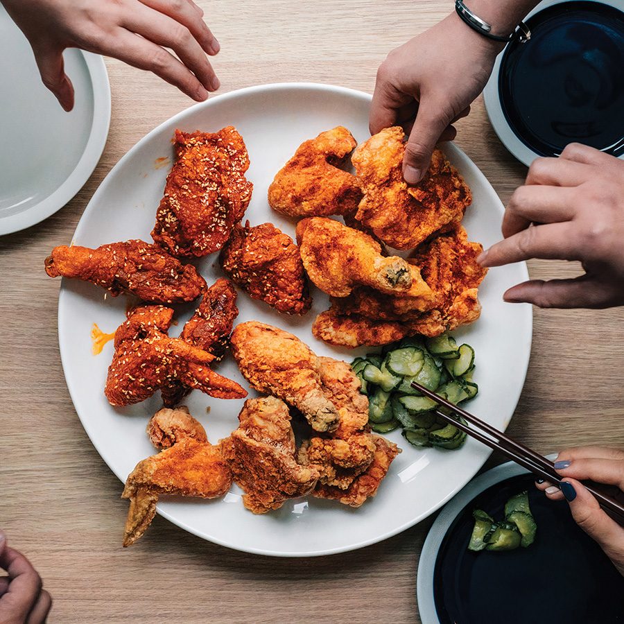 farm-to-table fried chicken at Little Bao