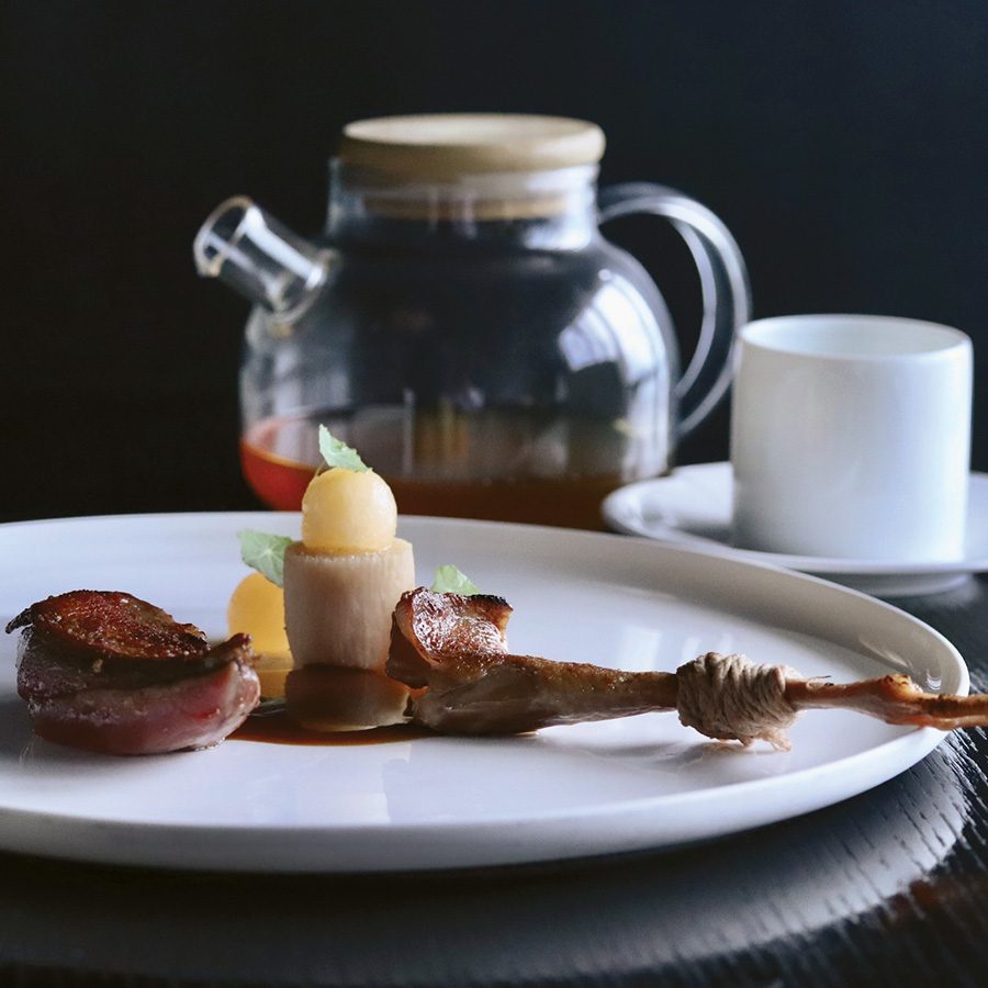 locally sourced Piegon at Odyssée