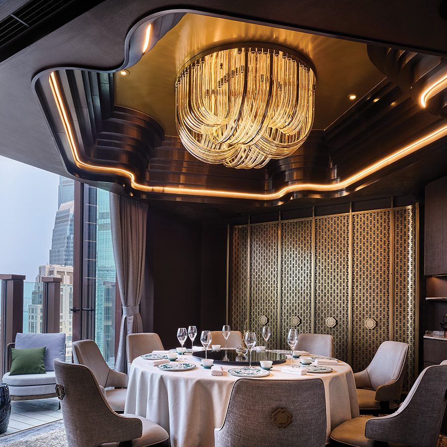 Interior of Wing restaurant