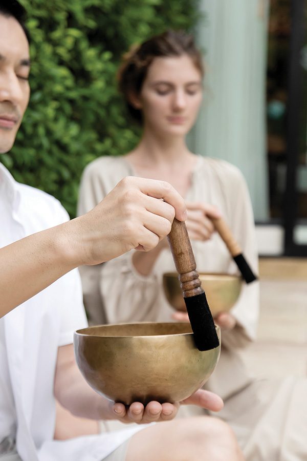 Tibetan singing bowl at Banyan Tree Veya Phuket