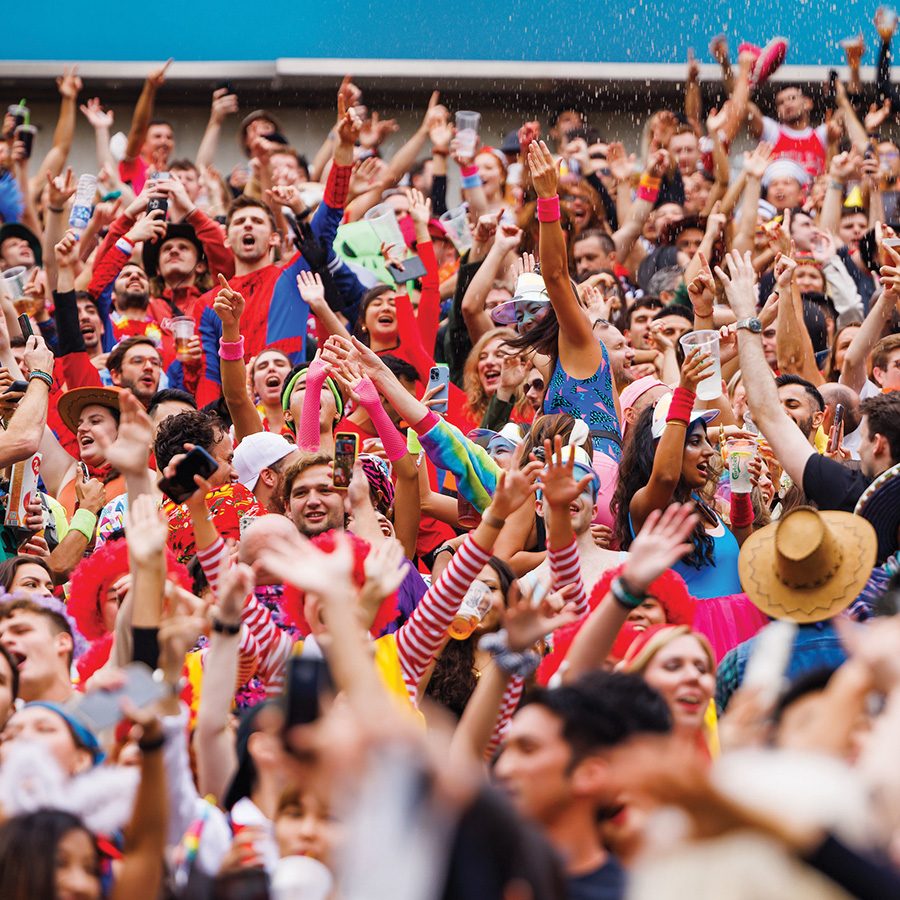 Rugby fans in HK