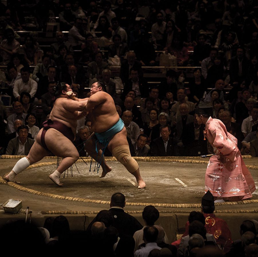 Sumo at the Ryogoku Kokugikan