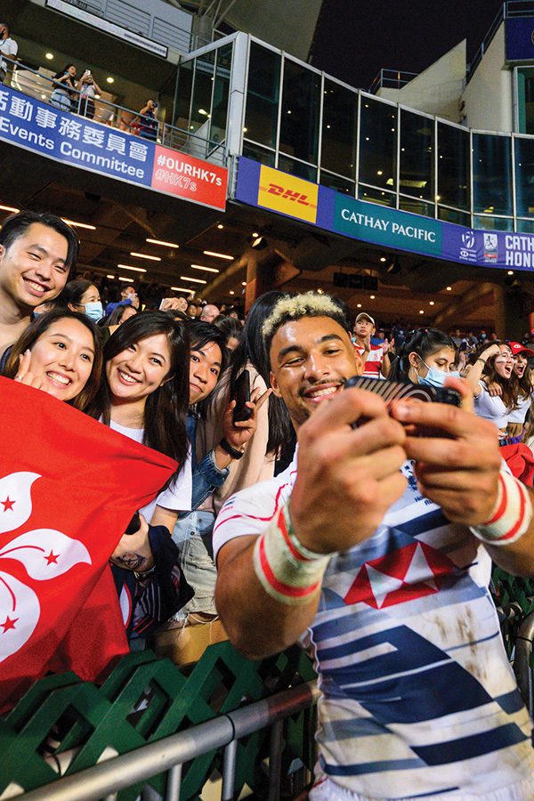 Selfie at Hong Kong Rugby Sevens