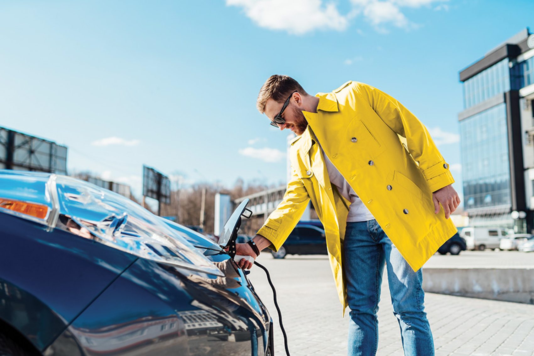 Man refilling fuel