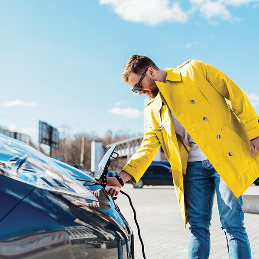 Man refilling fuel