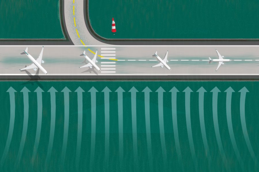 crosswind landing
