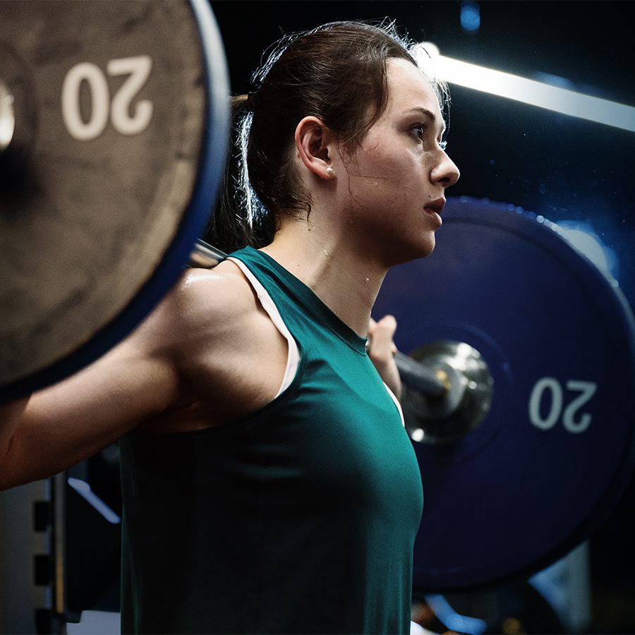 Siobhan Haughey at the gym