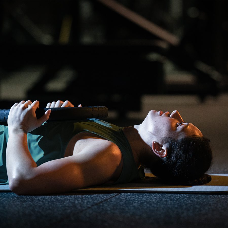 Siobhan Haughey recovering at the gym