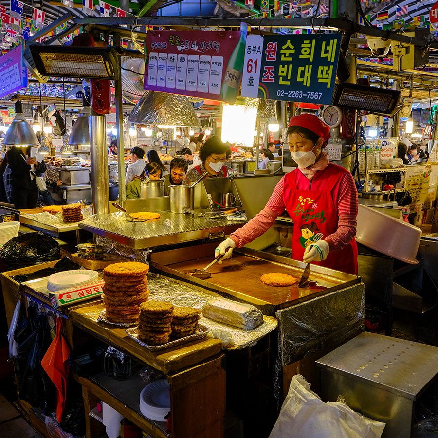 Gwangjang market in Seoul