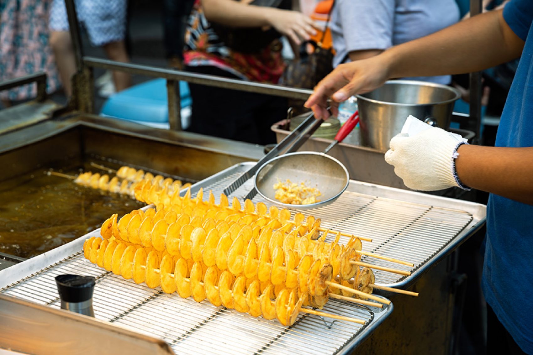 Tornado potatoes in Seoul
