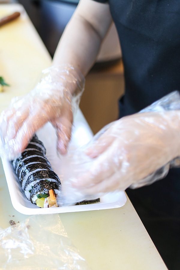 Making of gimbap