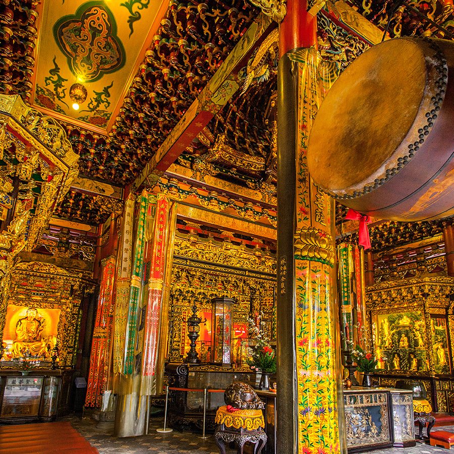 Inside Lungshan Temple, Taipei