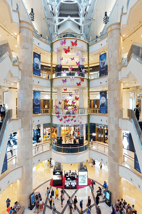 Interior of Taipei 101 shopping mall