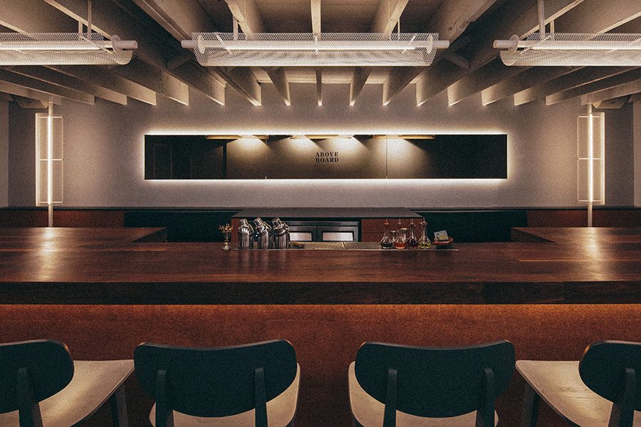 Interior of the bar Above Board in Fitzroy