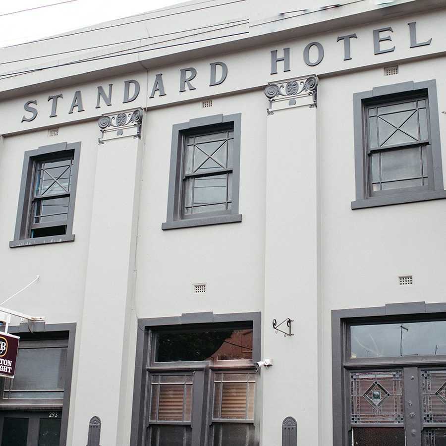 Exterior of Fitzroy pub The Standard Hotel