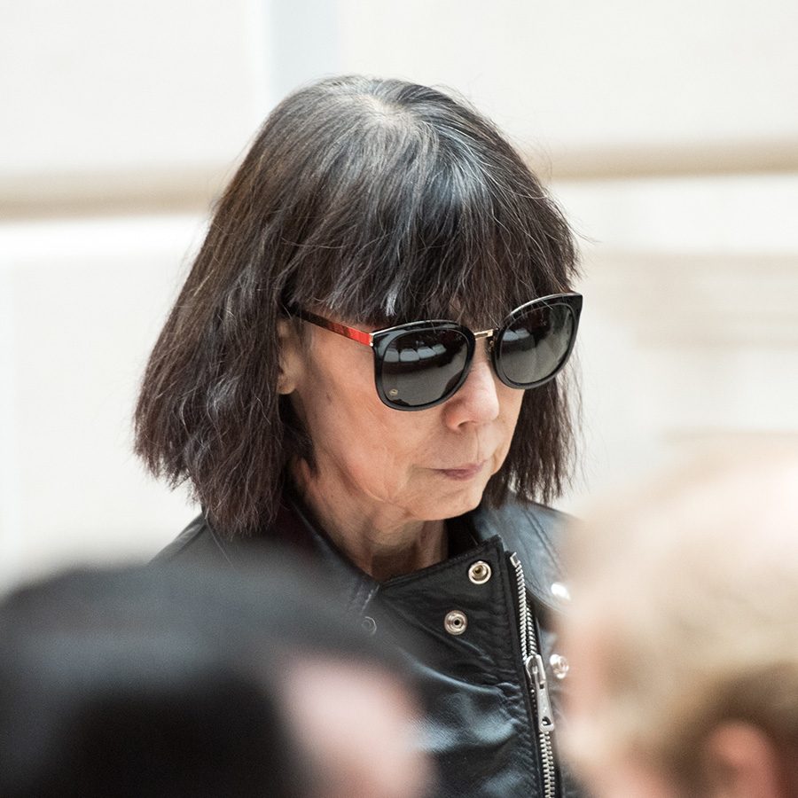 Close-up portrait of Rei Kawakubo