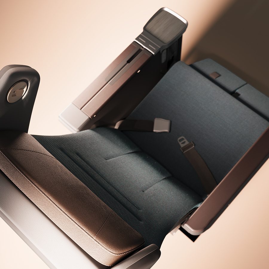 Cathay Pacific Premium Economy seat sleek design