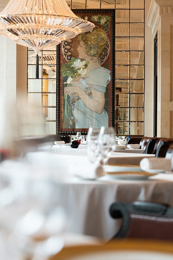 Painting inside restaurant