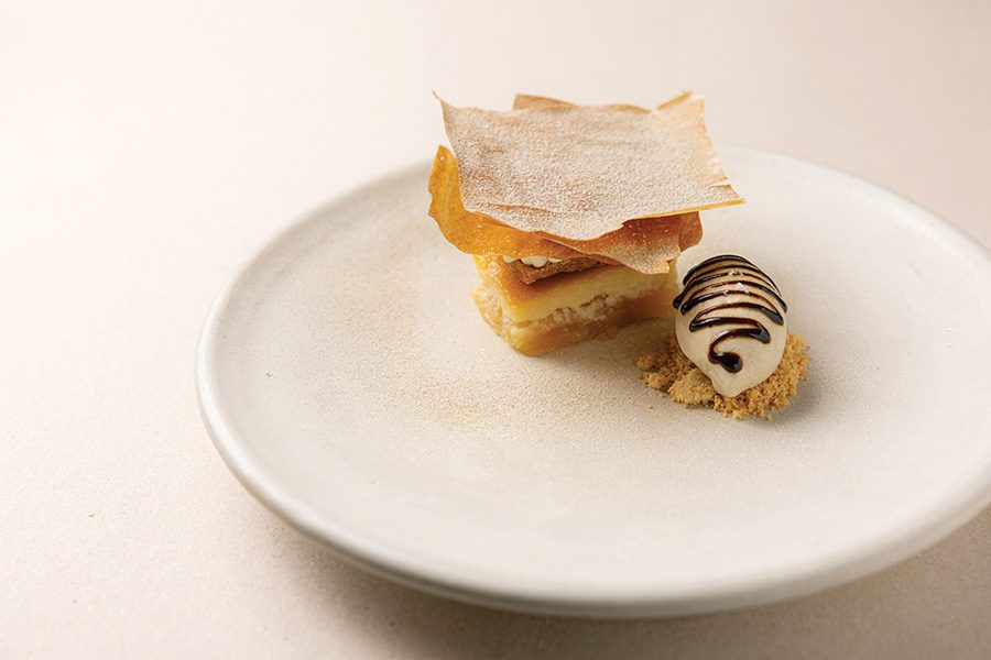 Tsugaru apple tart at Marc L3