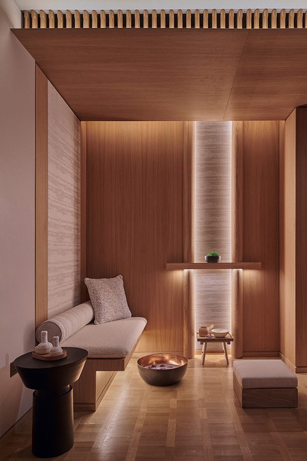 A spa treatment room at London Claridges