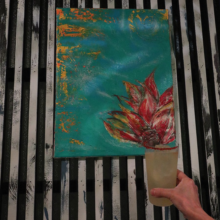 Flower wall art