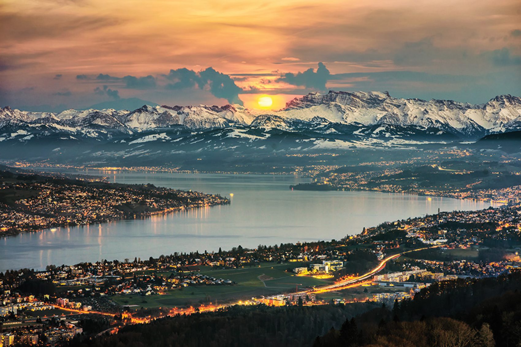 Zurich lake view