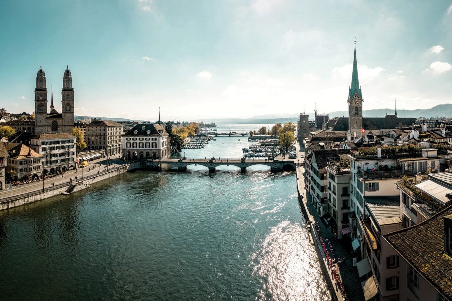Zurich city view