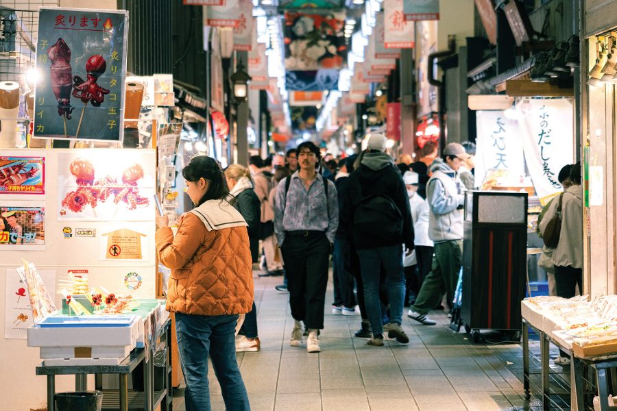 Kyoto market and people