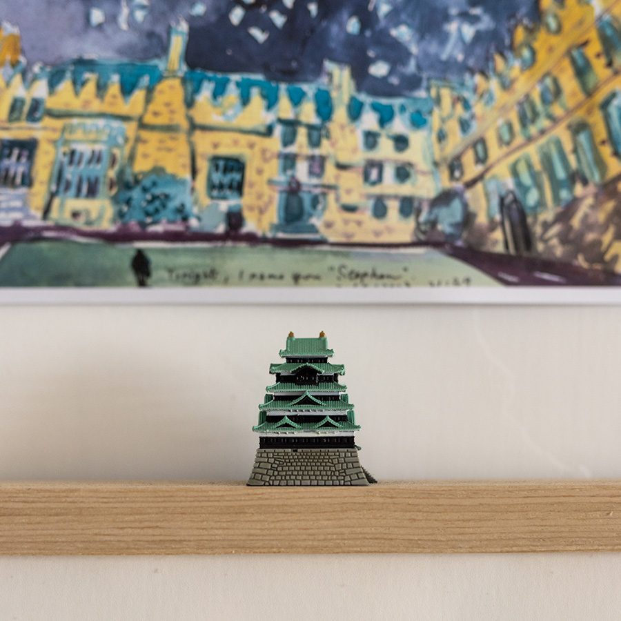 Jade temple in Stephen Wong's studio