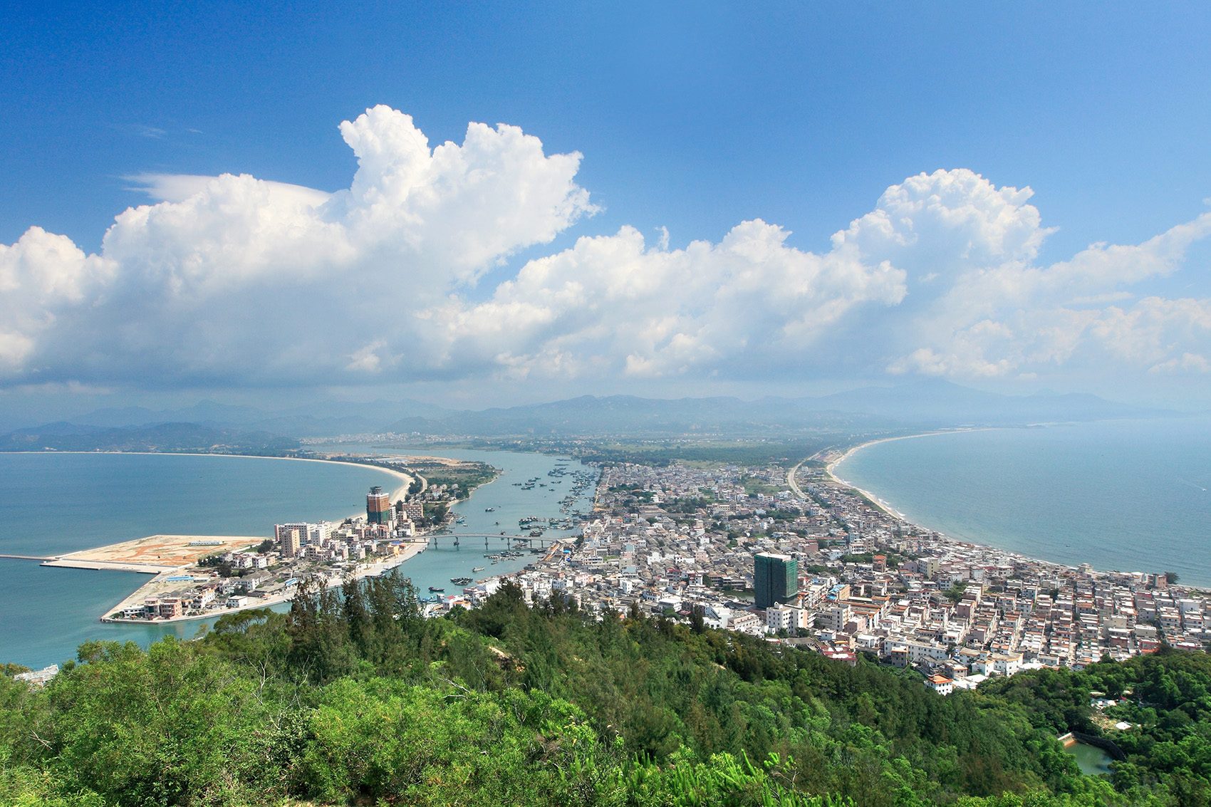 Arial view of Huizhou