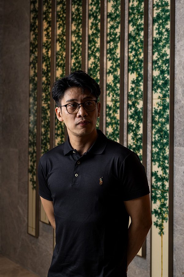 Portrait of ink artist Koon Wai Bong