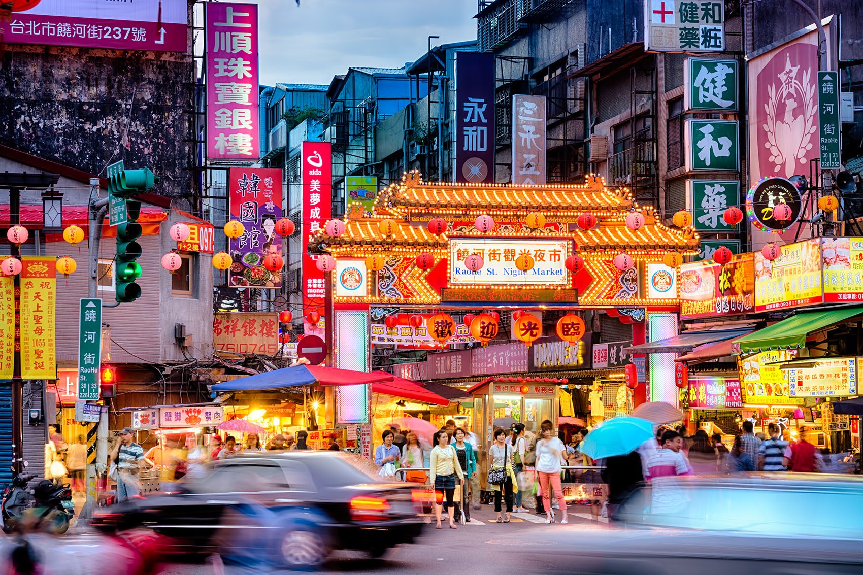 night market in Taiwan