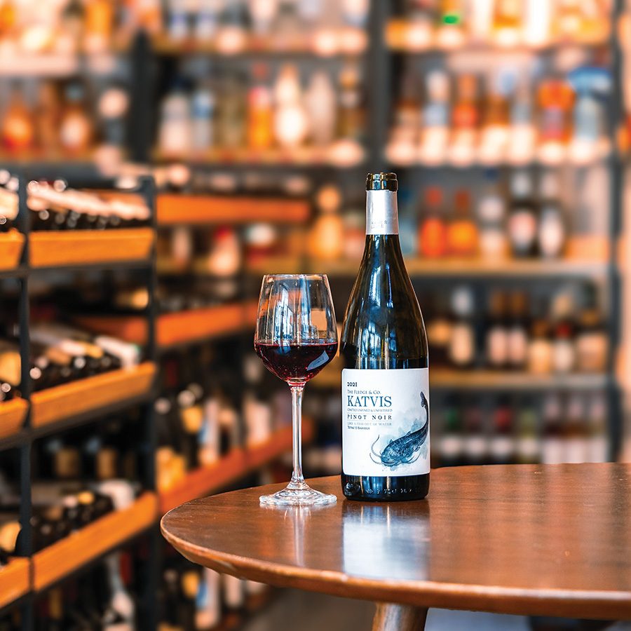 Wine shop interior