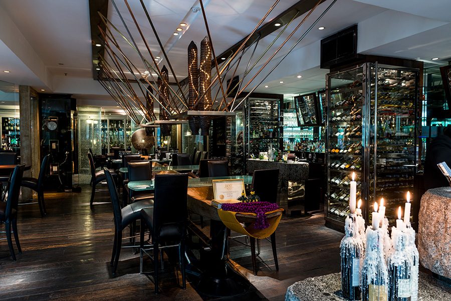 The dining area of Grand Hyatt Erawan Bangkok.