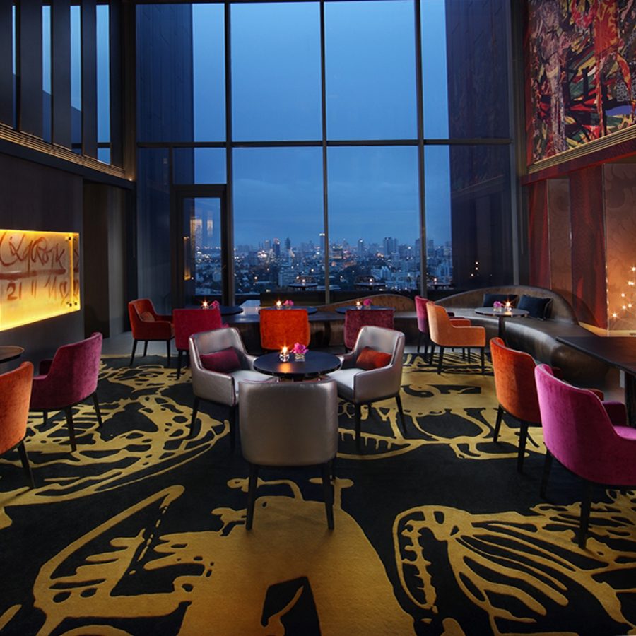 The dining area at SO Bangkok